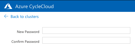 CycleCloud password